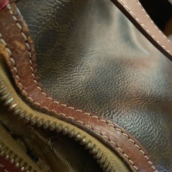 CELINE Vintage Macadam Backpack with Side Zipper Pocket and Single Magnetic Flap - Picture 9 of 16